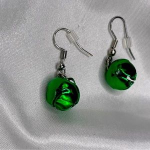 Christmas Holiday Green Real Bell Earrings
NWOT